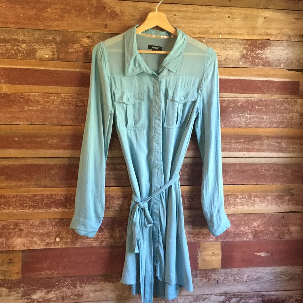 Matix Button Down Dress